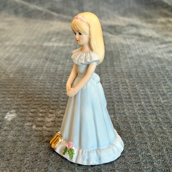 Vintage ENESCO Growing Up Birthday Girls Age 10 Blonde Porcelain Girl Figurine - Picture 3 of 16